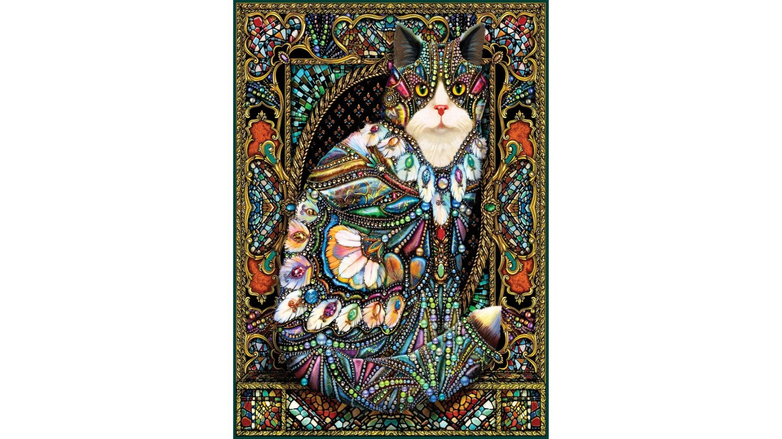 Holdson 1000 Piece Cat Fanciers Jewelled Cat Puzzle