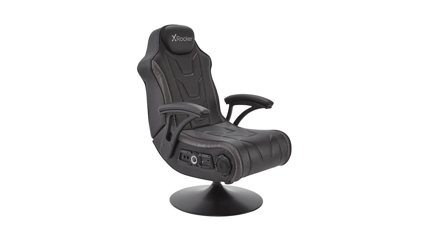 X Rocker GP Rainstorm RGB Gaming Chair Black Carbon Harvey Norman