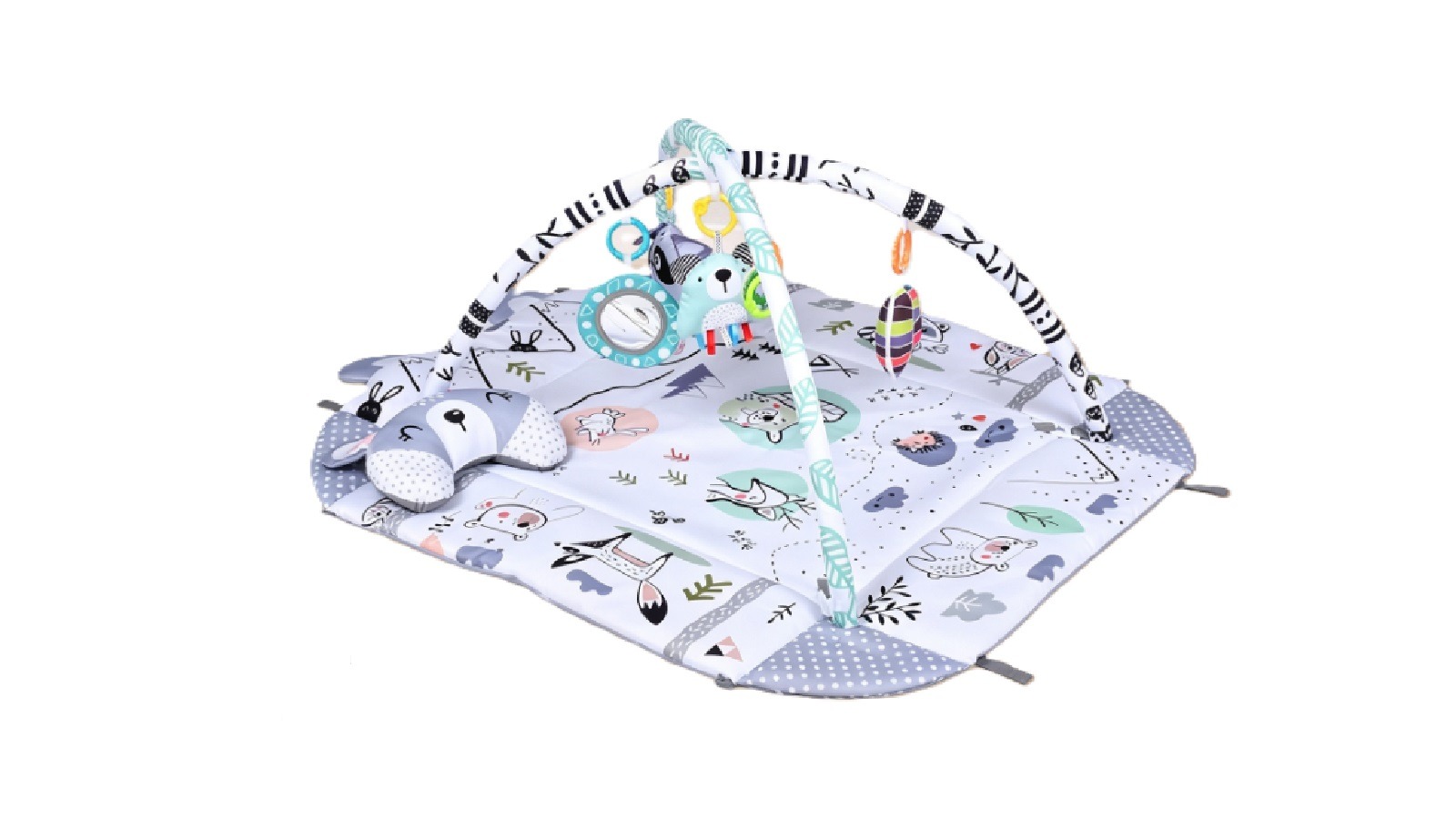 Advwin 8-in-1 Baby Gym Play Mat with Ball Pit and Sensory Toy