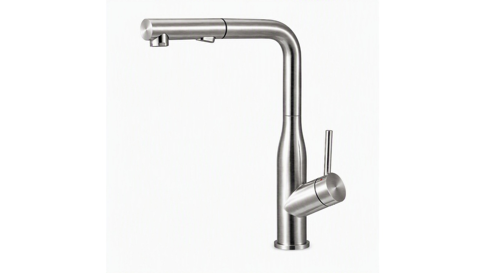 Villeroy & Boch Modern Steel 2.0 Pull Out Spray Kitchen Mixer - Brushed Stainless