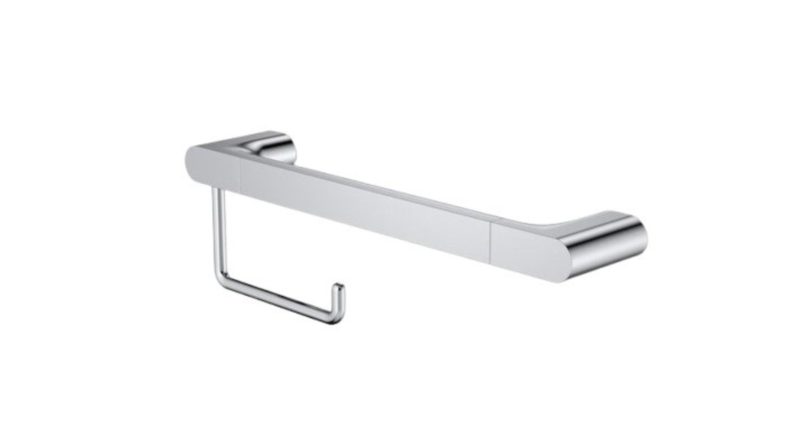 Caroma Urbane II 400mm Universal Rail Plus Toilet Roll Holder Set - Chrome