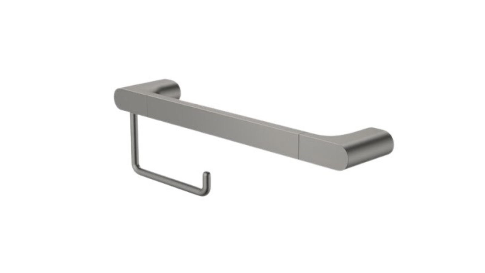 Caroma Urbane II 400mm Universal Rail Plus Toilet Roll Holder Set - Gunmetal