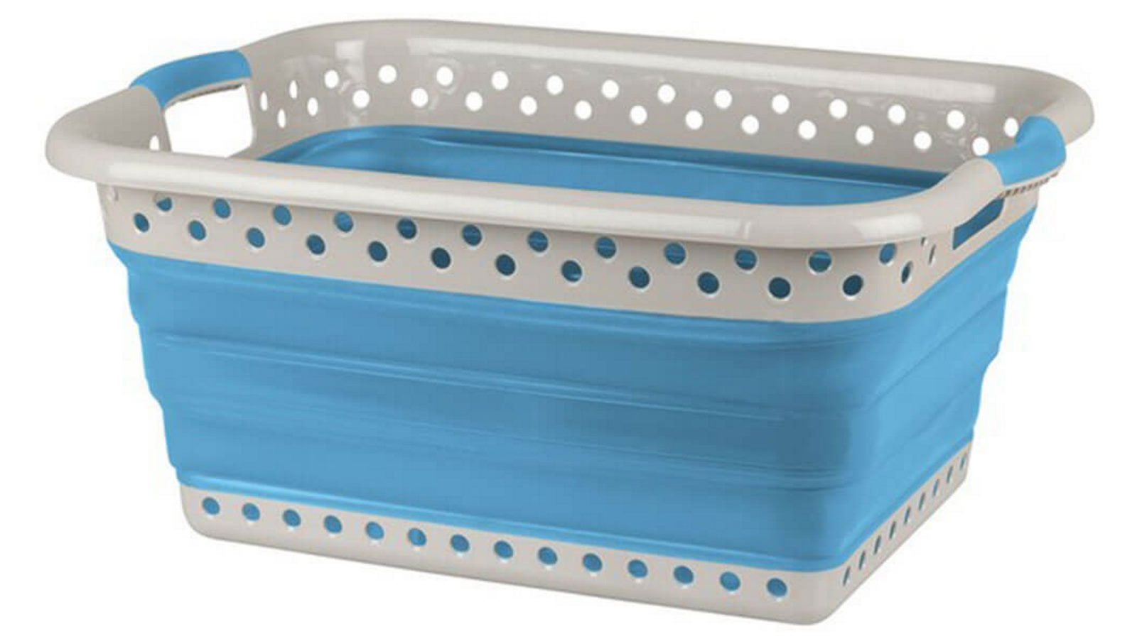 Blue Pop-Up Laundry Basket