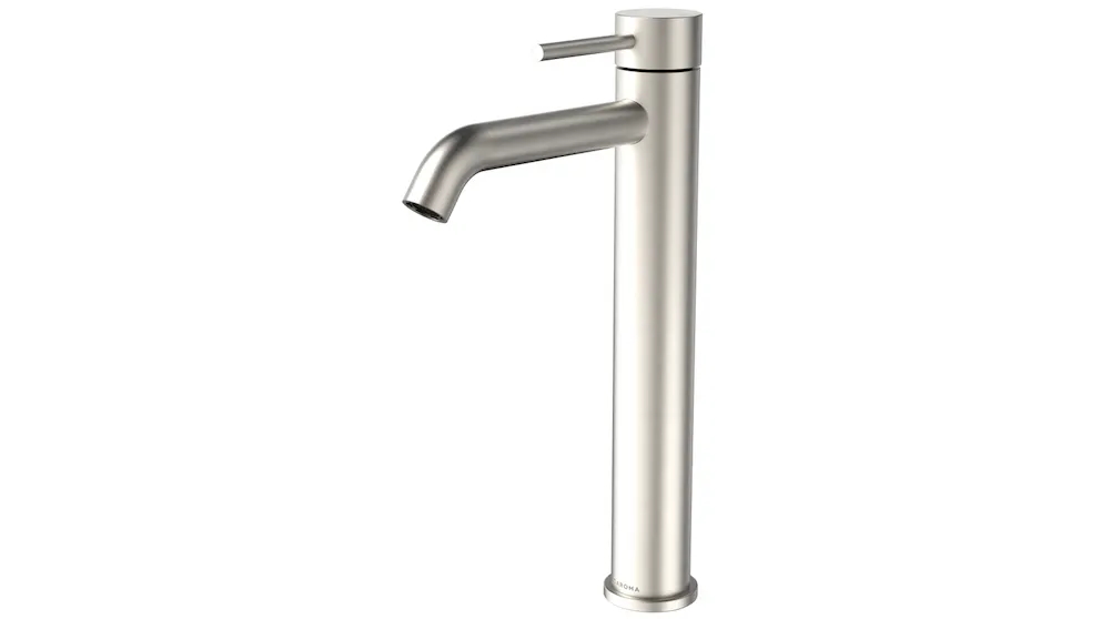 Caroma Liano II Low Lead Tower Basin Mixer - Brushed Nickel