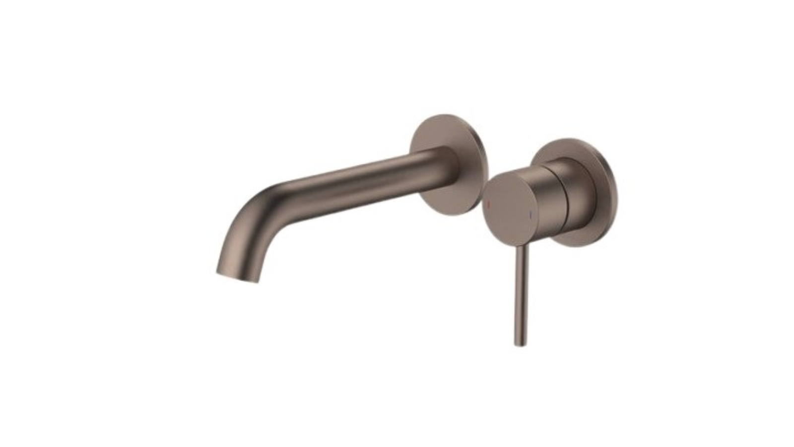 Caroma Liano II 175mm Wall Basin/Bath Mixer with 2 Cover Plates - Brushed Bronze 