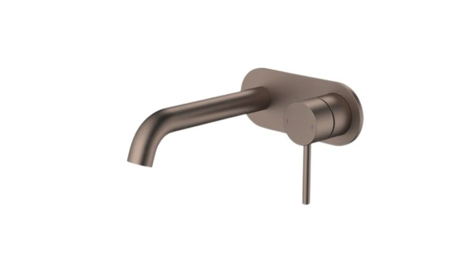 Caroma Liano II 175mm Wall Basin/Bath Mixer with 1 Cover Plate - Brushed Bronze 