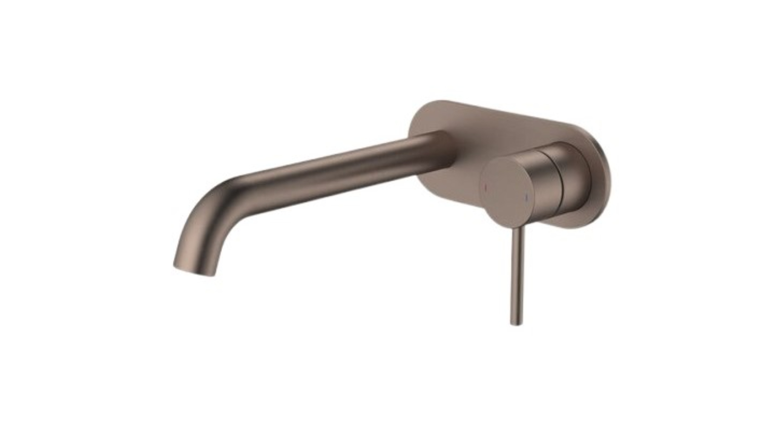 Caroma Liano II 210mm Wall Basin/Bath Mixer with 1 Cover Plate - Brushed Bronze 