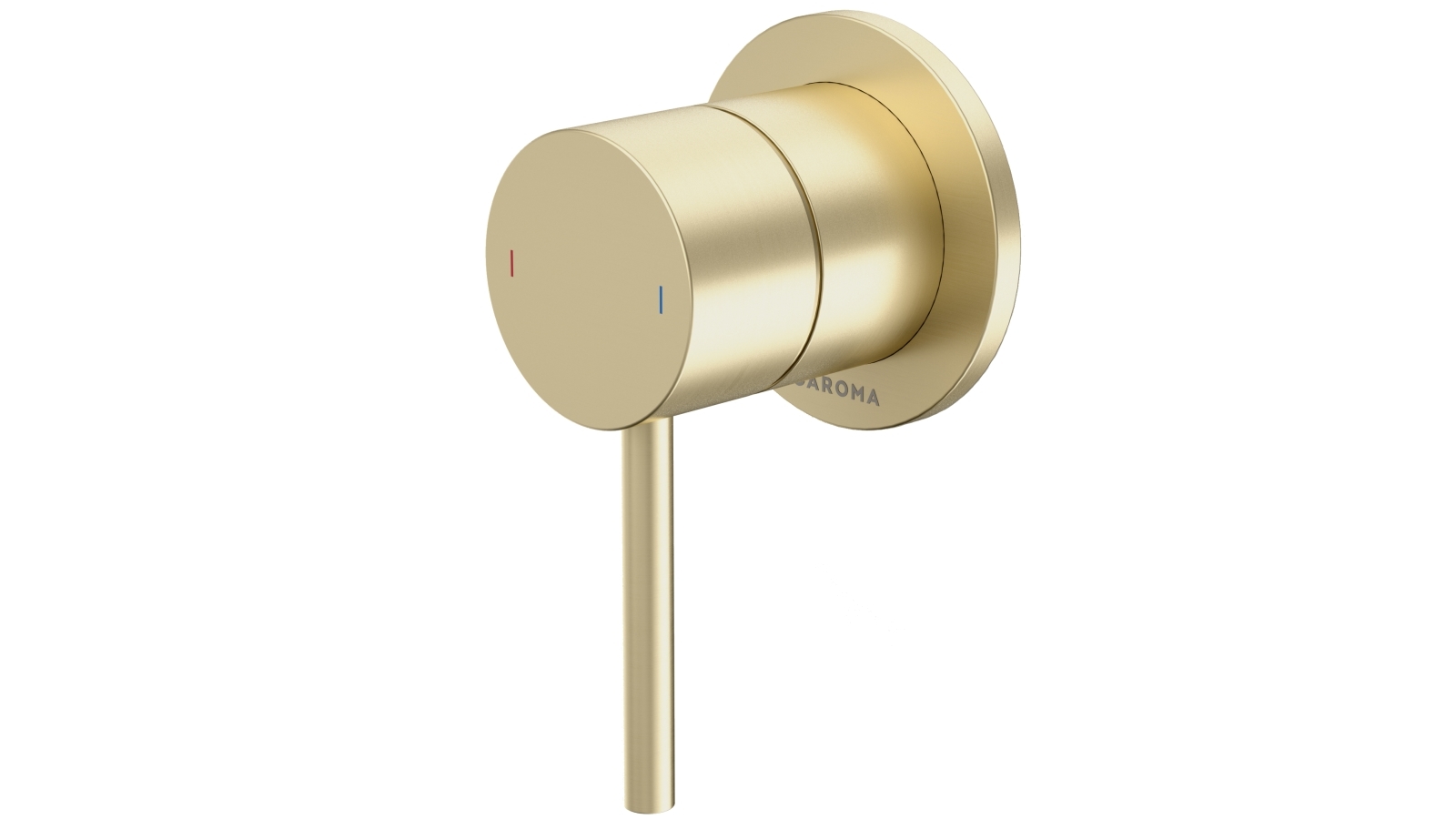Caroma Liano II Bath/Shower Mixer with Round Cover Plate - Brushed Brass