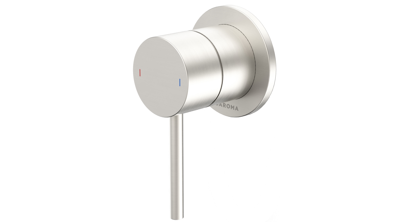 Caroma Liano II Bath/Shower Mixer with Round Cover Plate - Brushed Nickel