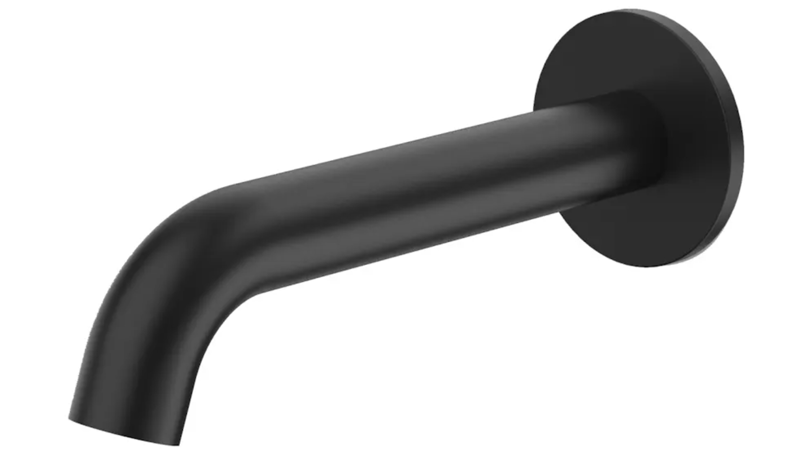 Caroma Liano II 175mm Low Lead Brass Basin/Bath Outlet with Round Cover Plate - Matte Black