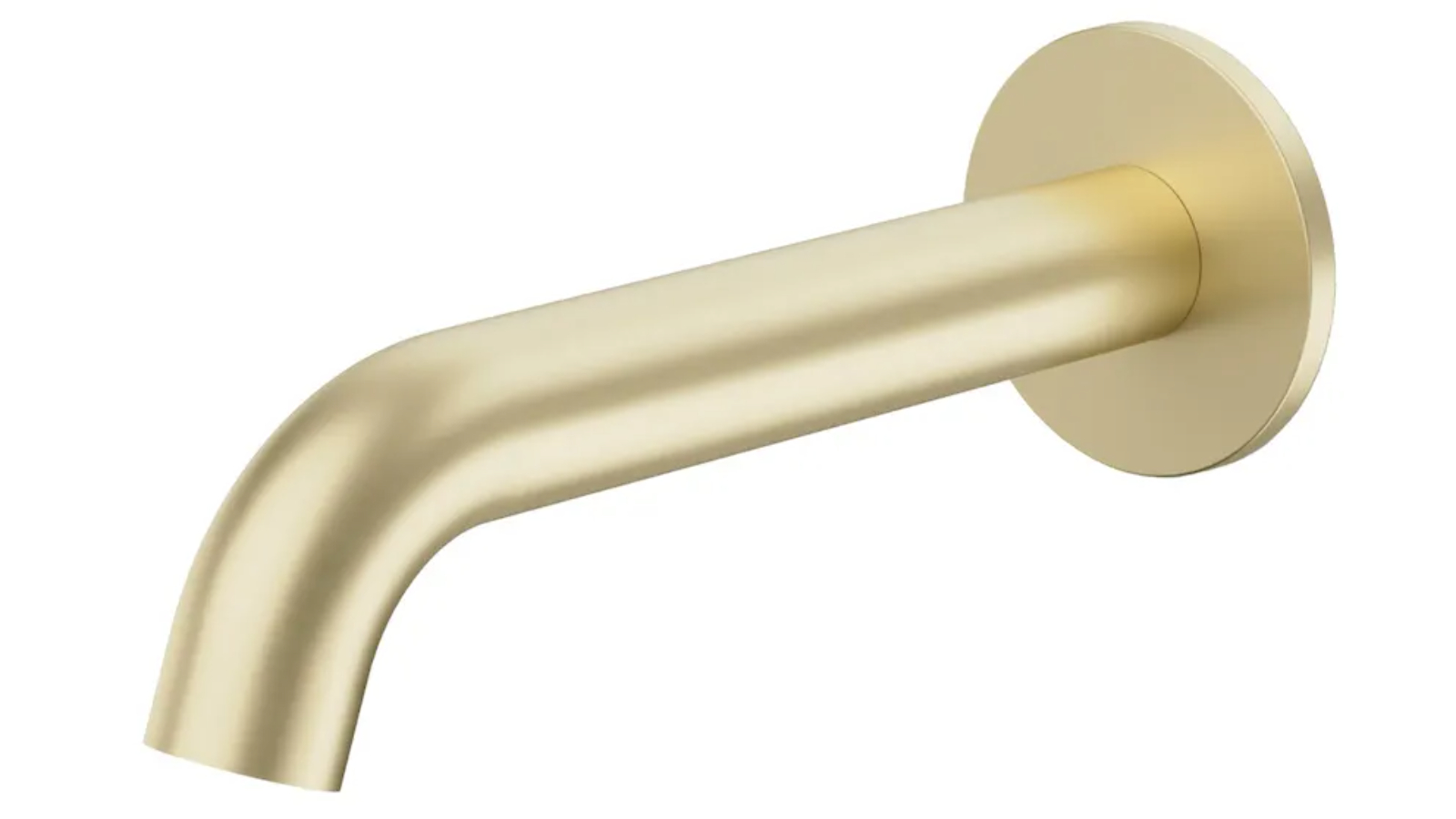 Caroma Liano II 175mm Low Lead Brass Basin/Bath Outlet with Round Cover Plate - Brushed Brass