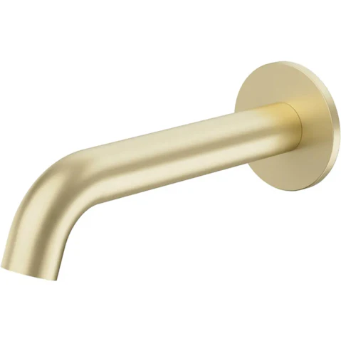 Caroma Liano II 175mm Low Lead Brass Basin/Bath Outlet with Round Cover Plate - Brushed Brass