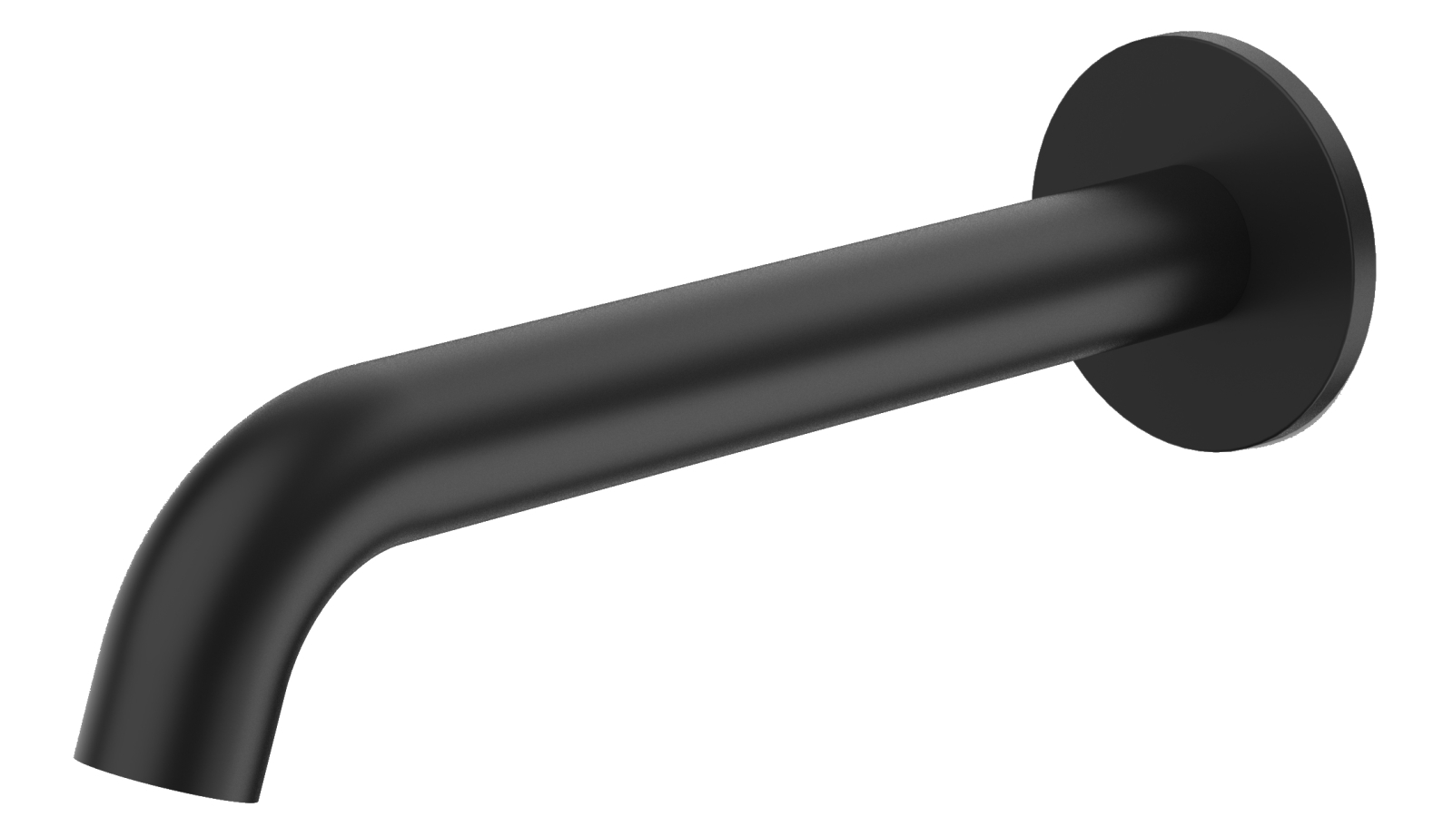 Caroma Liano II 210mm Basin/Bath Outlet with Round Cover Plate - Matte Black