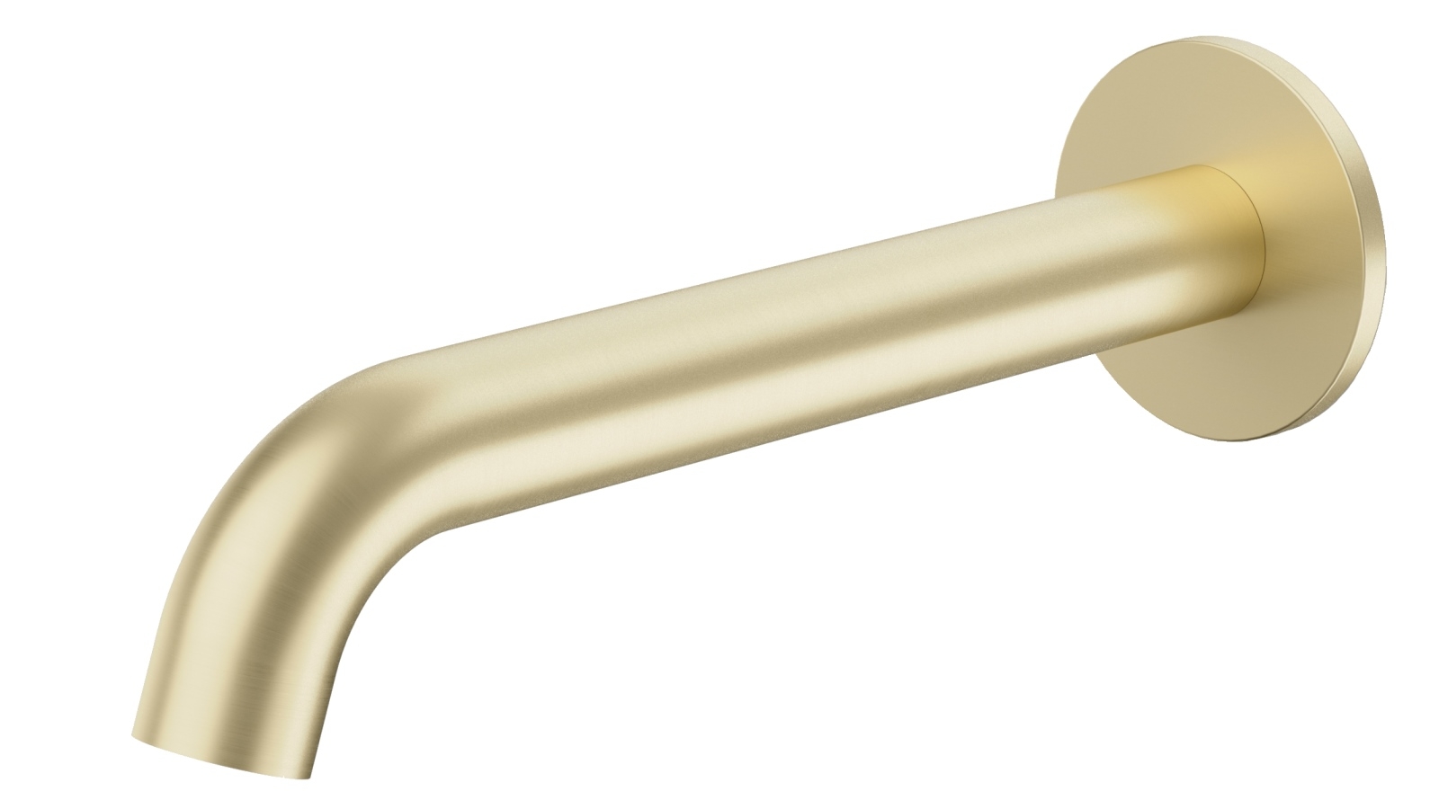 Caroma Liano II 210mm Basin/Bath Outlet with Round Cover Plate - Brushed Brass