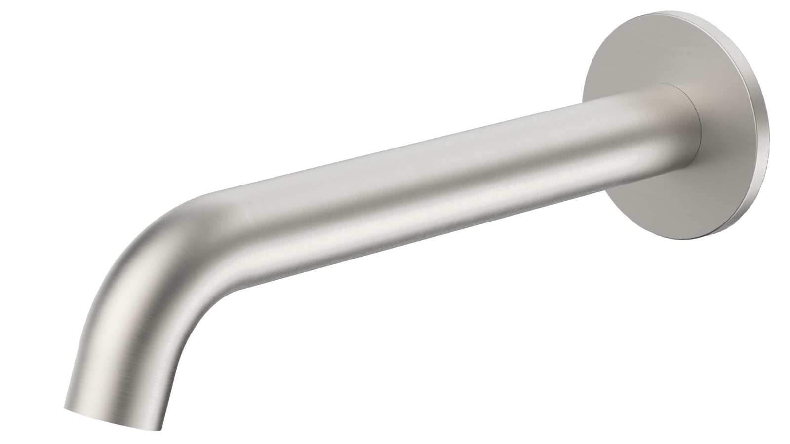 Caroma Liano II 210mm Low Lead Brass Basin/Bath Outlet with Round Cover Plate - Brushed Nickel