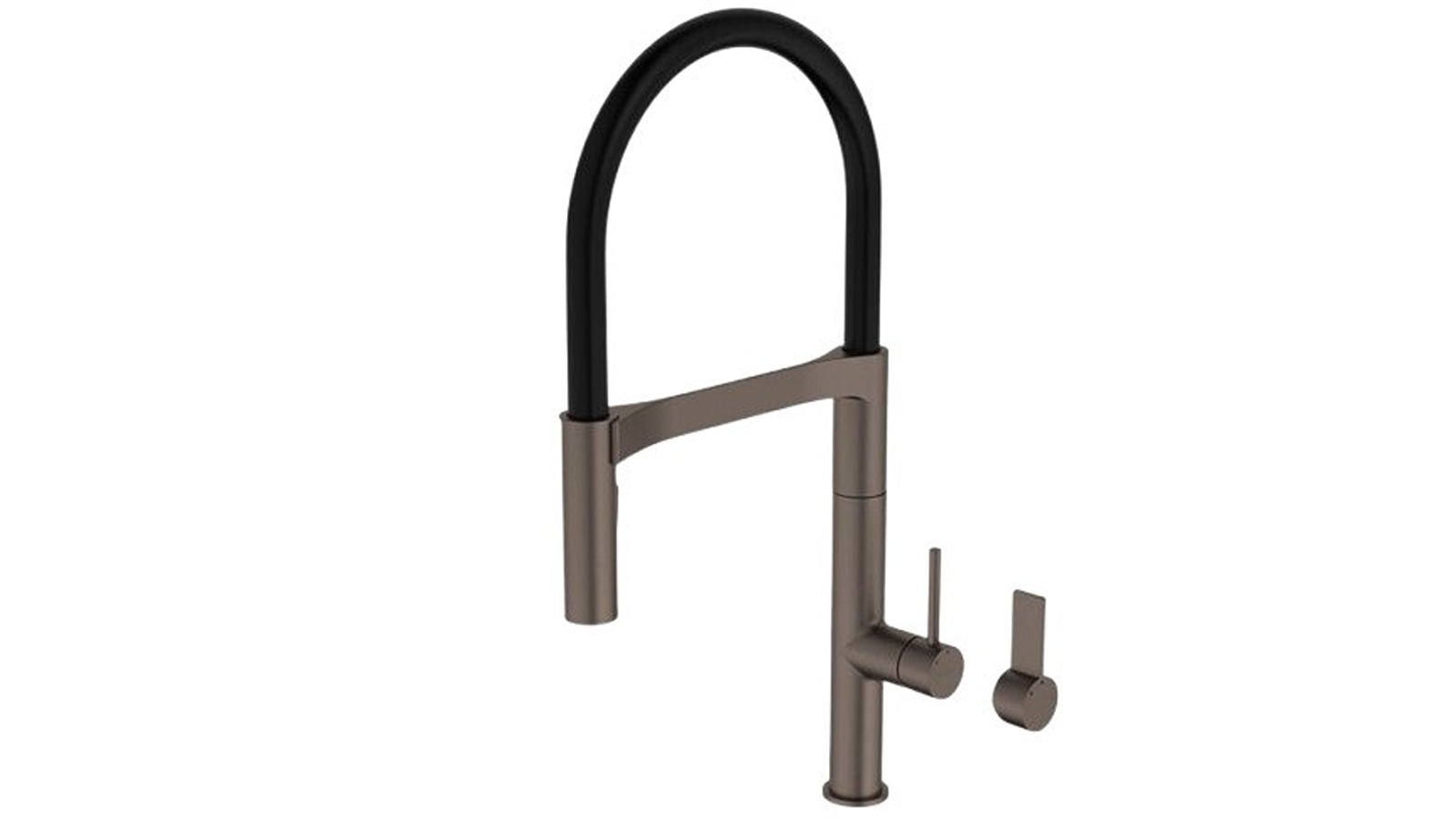 Caroma Liano II Pull Down Sink Mixer with Dual Spray - Brushed Bronze