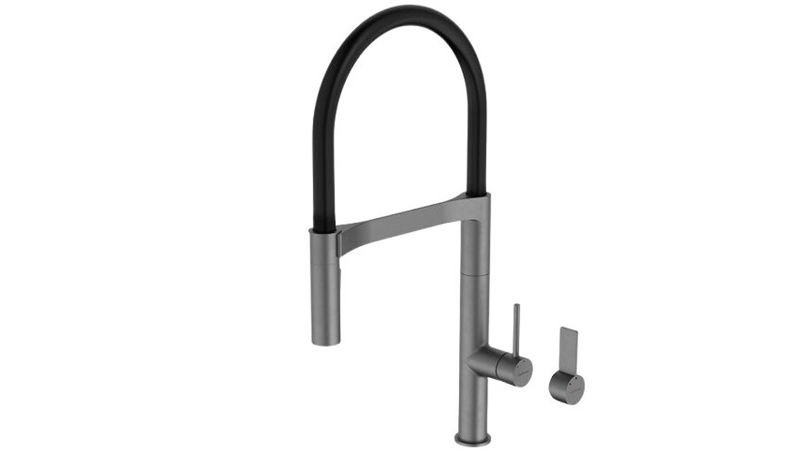 Caroma Liano II Pull Down Sink Mixer with Dual Spray - Gunmetal