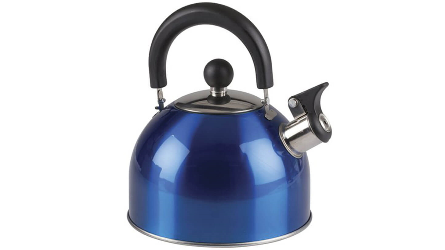 Blue Stainless Steel Whistling 2L Stove Top Kettle | Harvey Norman