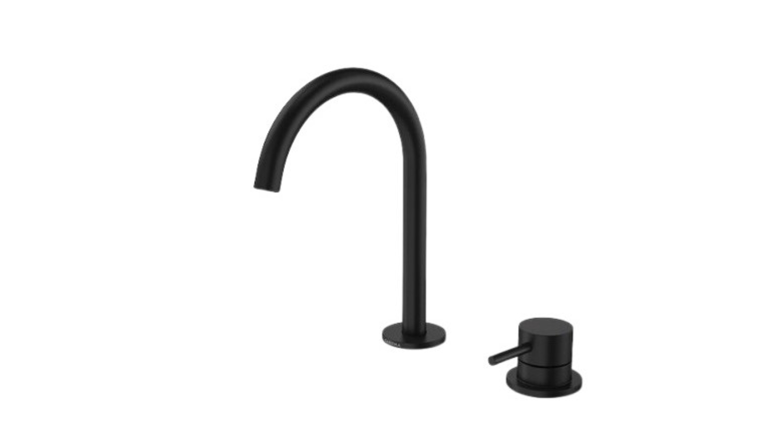 Caroma 160mm Liano II Hob Basin Mixer Set - Matte Black