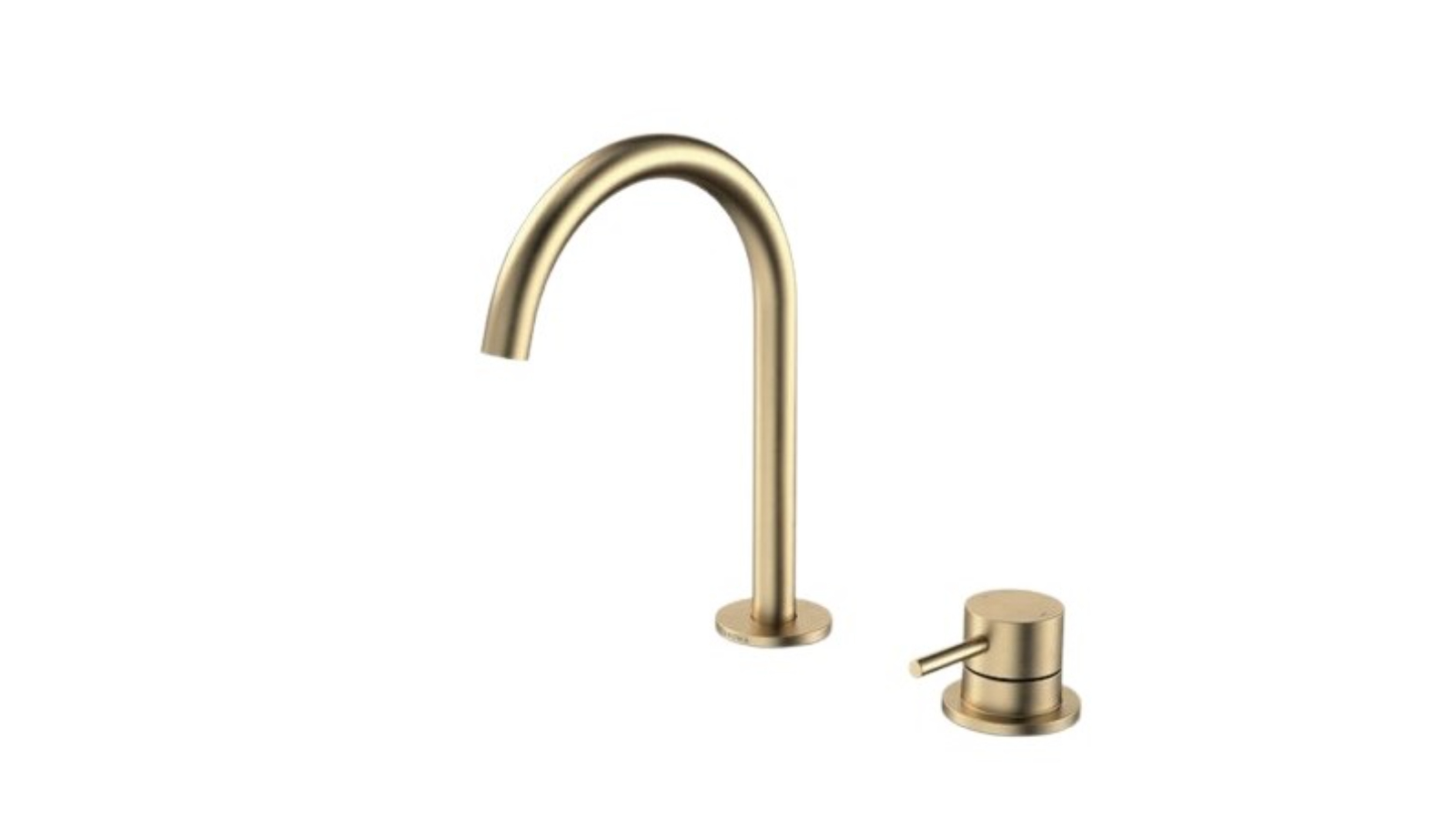 Caroma 160mm Liano II Hob Basin Mixer Set - Brushed Brass