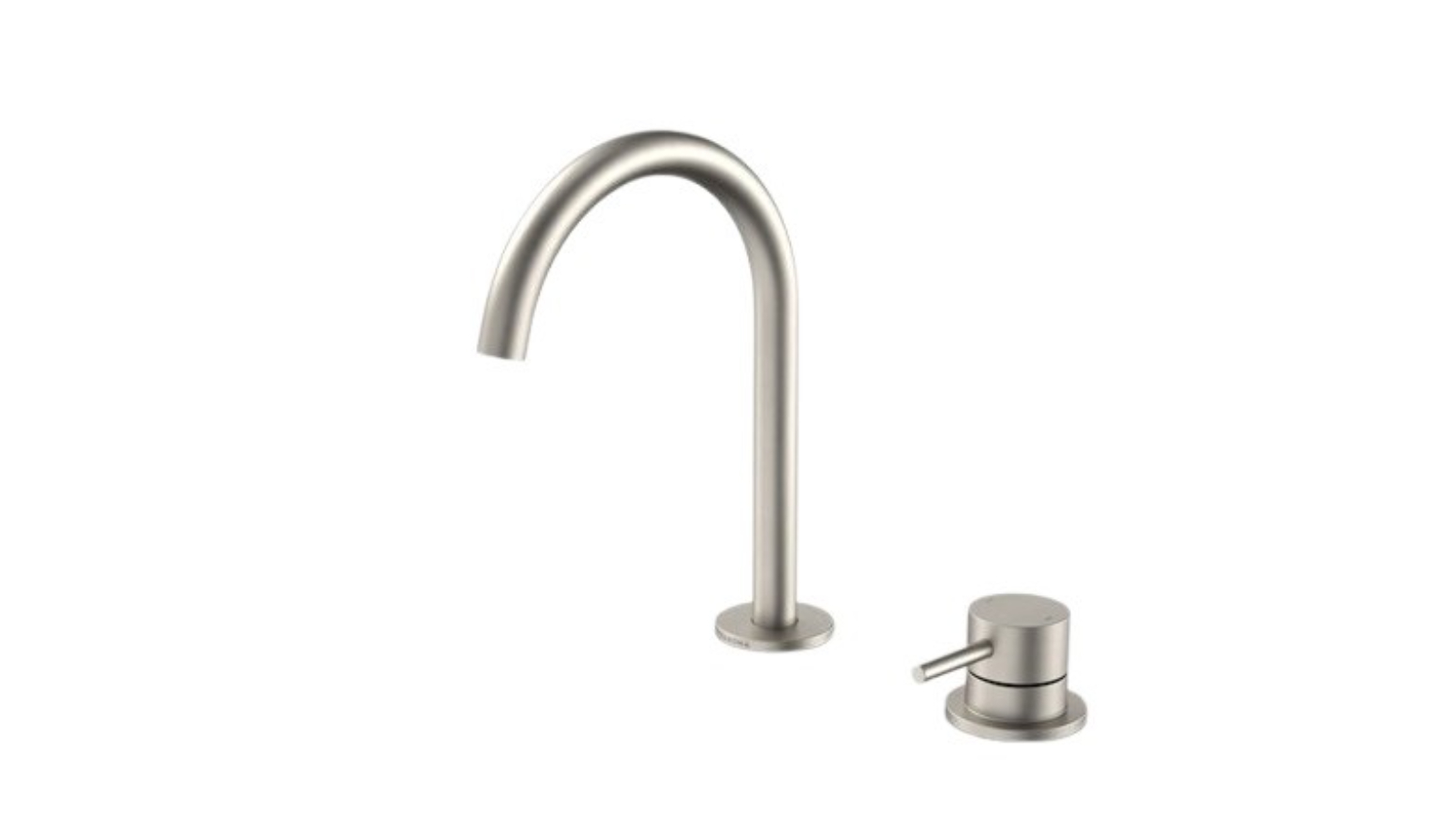 Caroma 160mm Liano II Hob Basin Mixer Set - Brushed Nickel