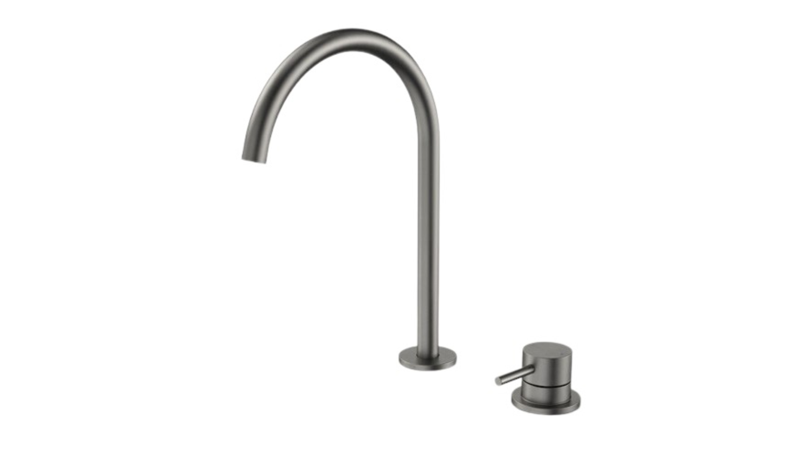 Caroma 200mm Liano II Hob Basin Mixer Set - Gunmetal