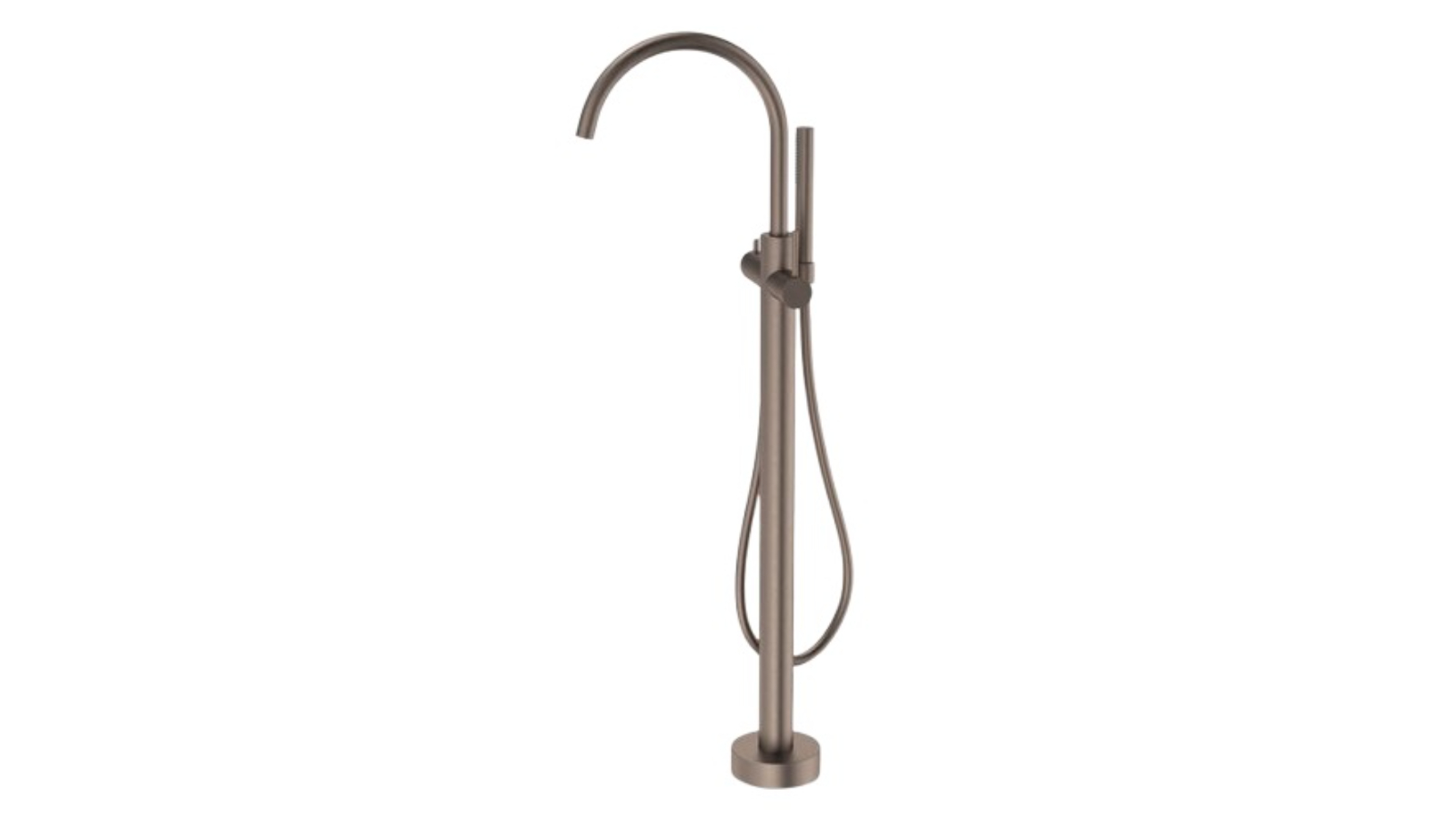 Caroma Liano II Freestanding Bath Filler with Hand Shower - Brushed Bronze