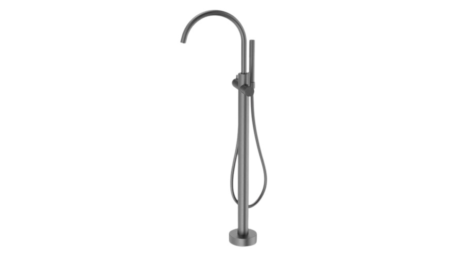 Caroma Liano II Freestanding Bath Filler with Hand Shower - Gunmetal