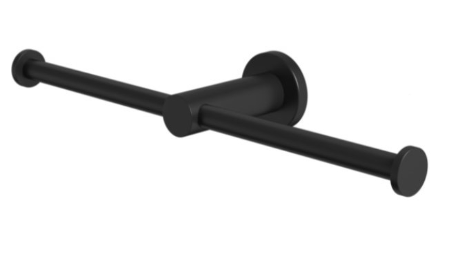 Caroma Liano II Double Toilet Roll Holder - Matte Black 