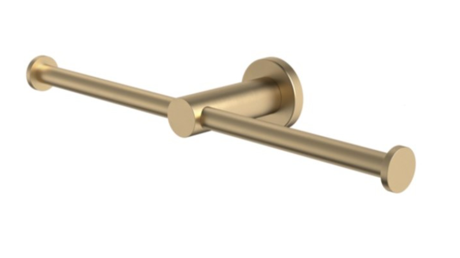 Caroma Liano II Double Toilet Roll Holder - Brushed Brass