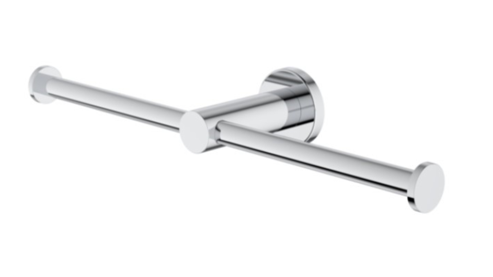 Caroma Liano II Double Toilet Roll Holder - Chrome 
