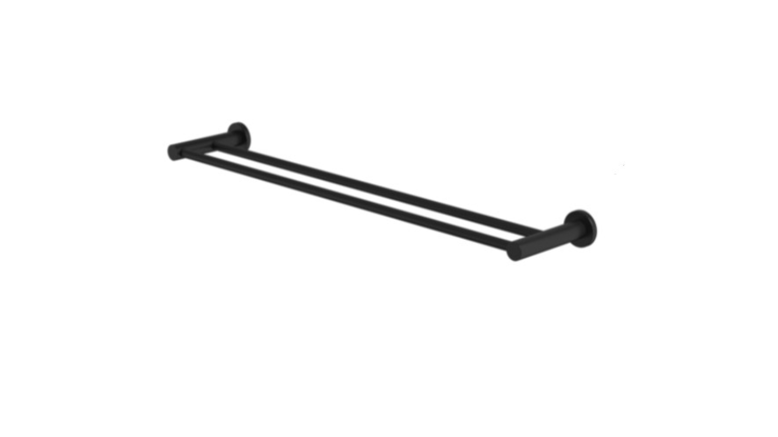 Caroma Liano II 640mm Double Towel Rail - Matte Black 