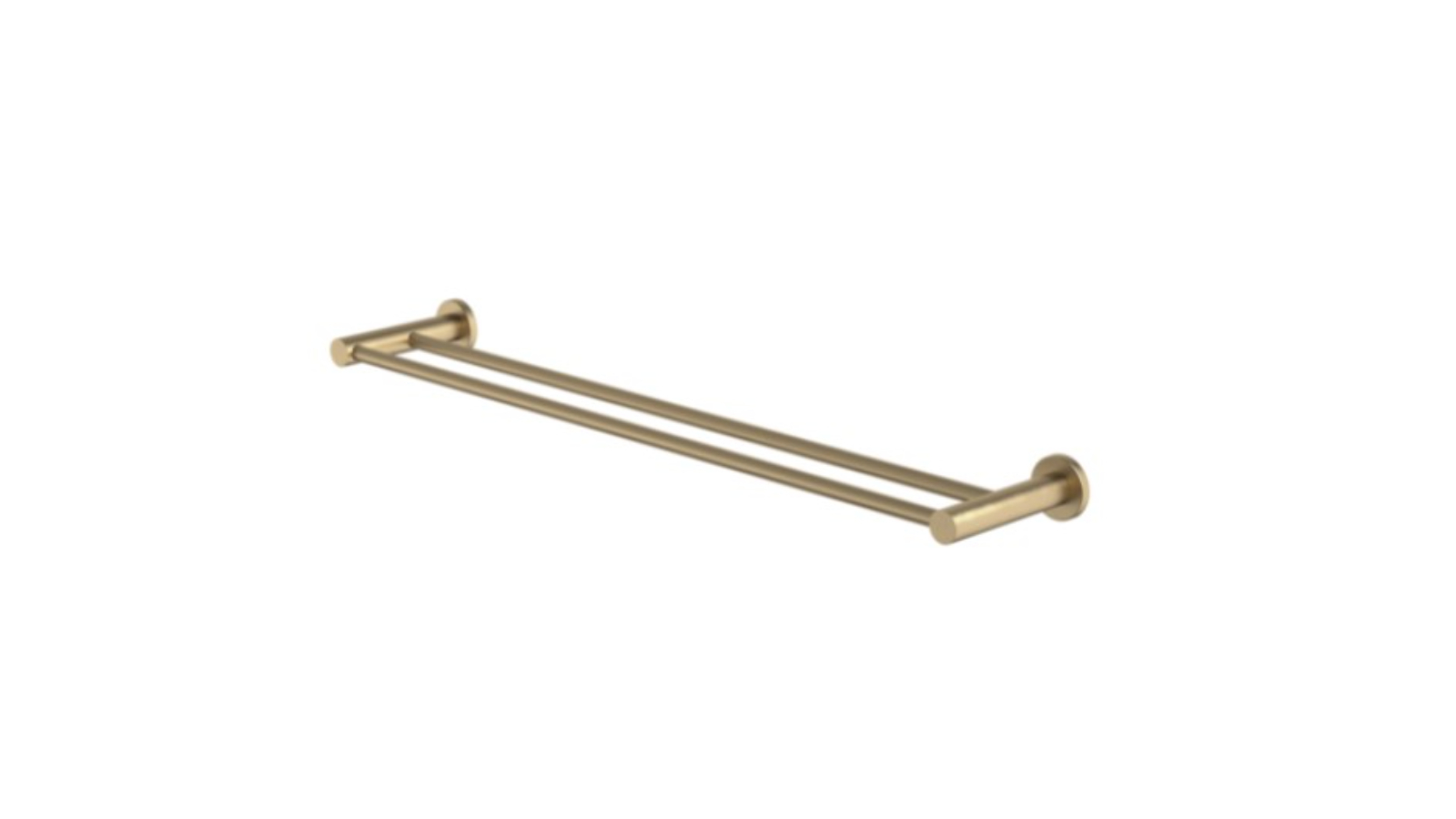 Caroma Liano II 640mm Double Towel Rail - Brushed Brass