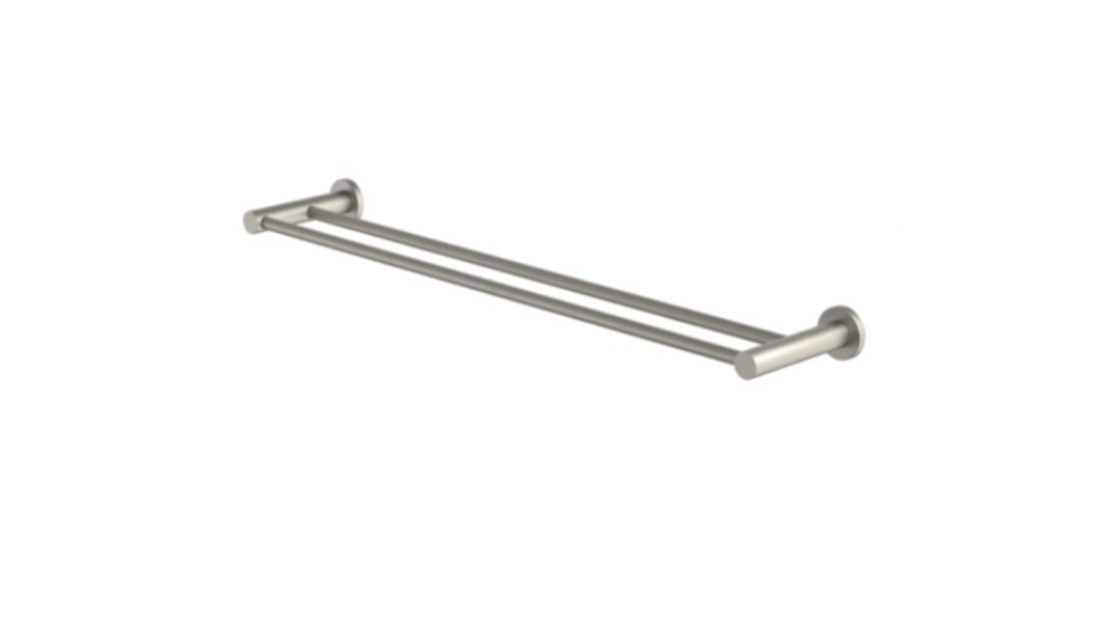 Caroma Liano II 640mm Double Towel Rail - Brushed Nickel