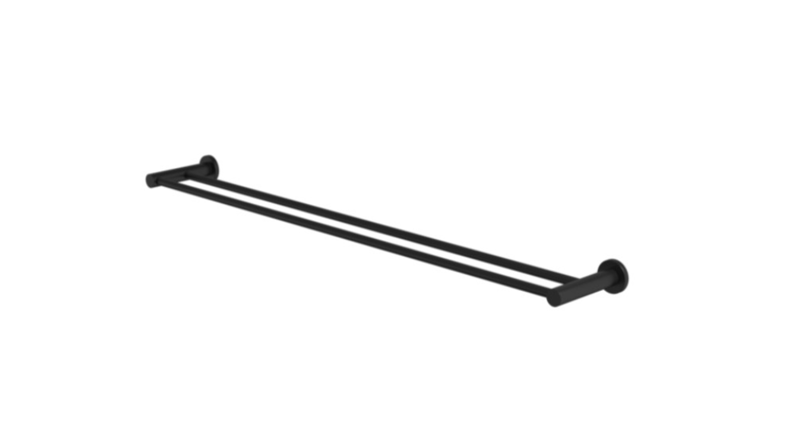 Caroma Liano II 840mm Double Towel Rail - Matte Black 