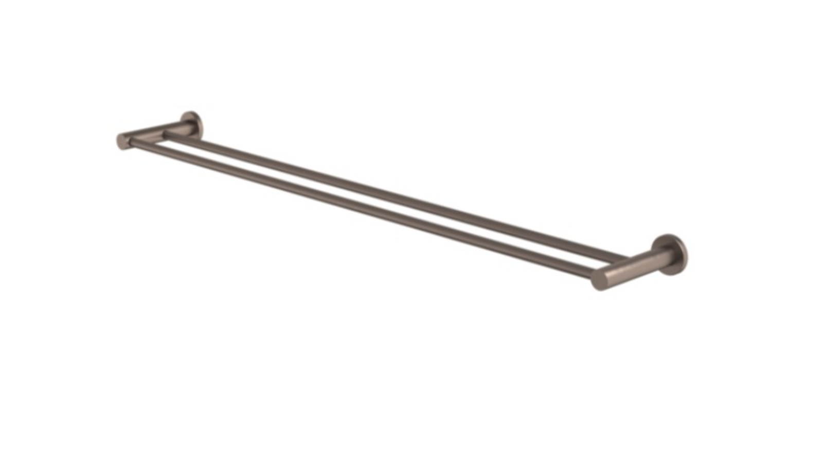Caroma Liano II 840mm Double Towel Rail - Brushed Bronze
