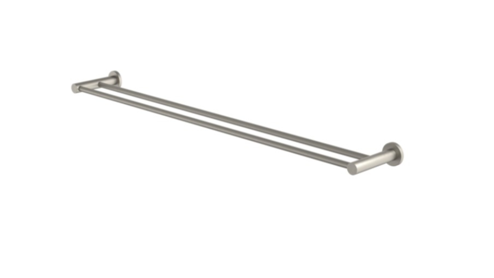 Caroma Liano II 840mm Double Towel Rail - Brushed Nickel