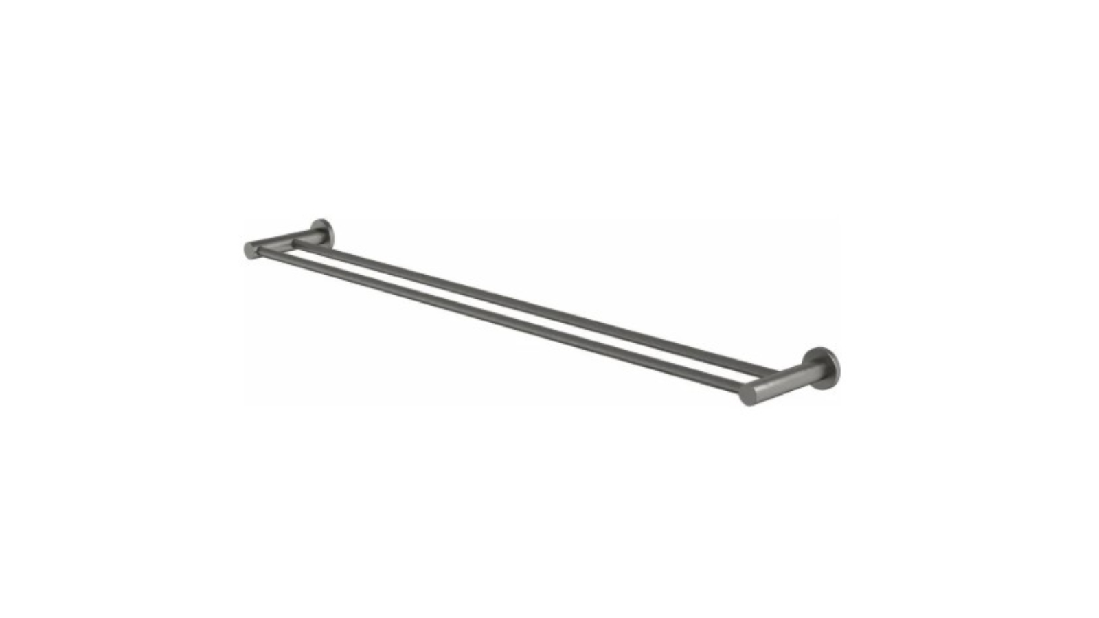 Caroma Liano II 840mm Double Towel Rail - Gunmetal