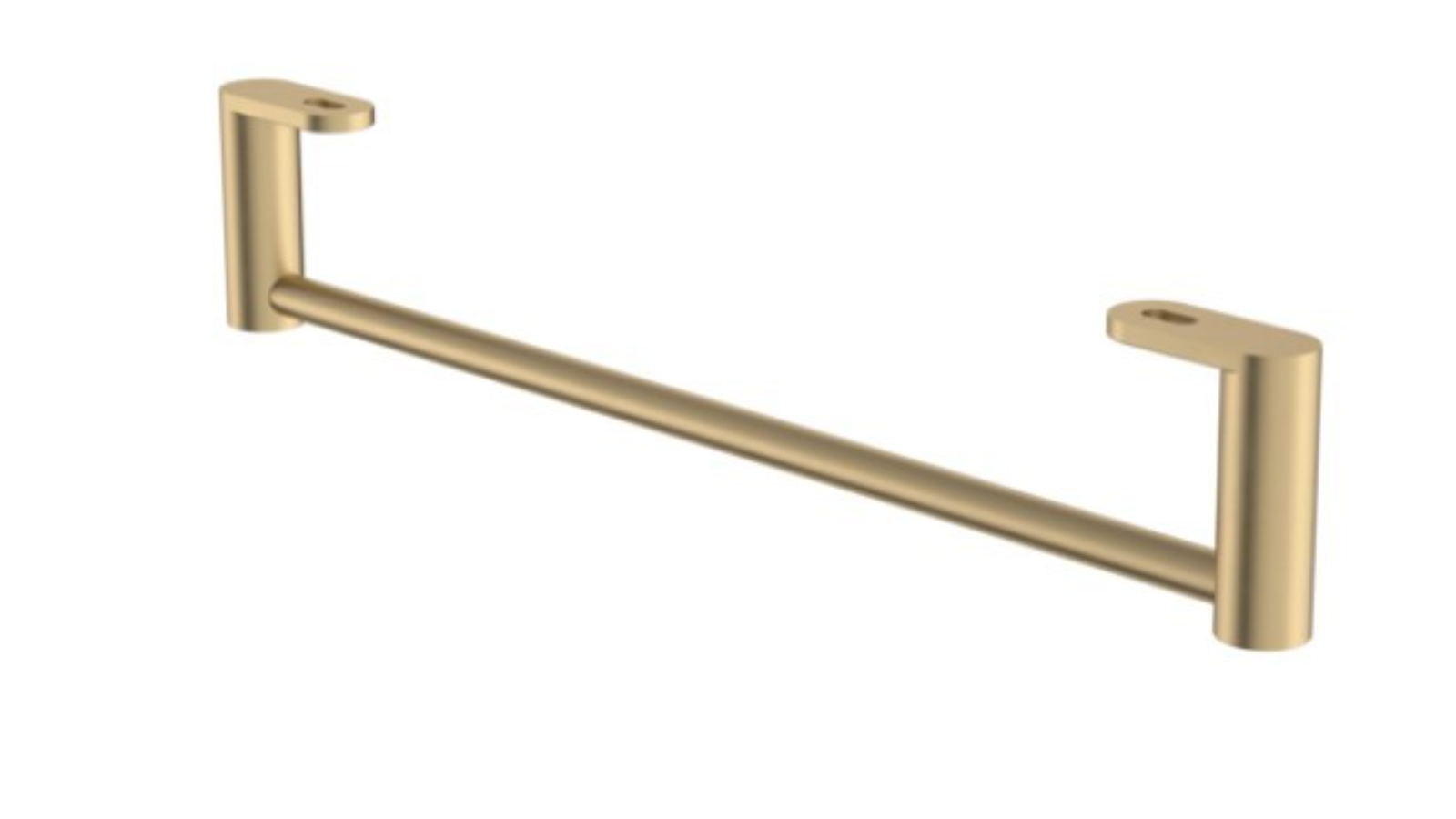 Caroma Liano II Hand Wall Basin Integrated Towel Rail - Brushed Brass