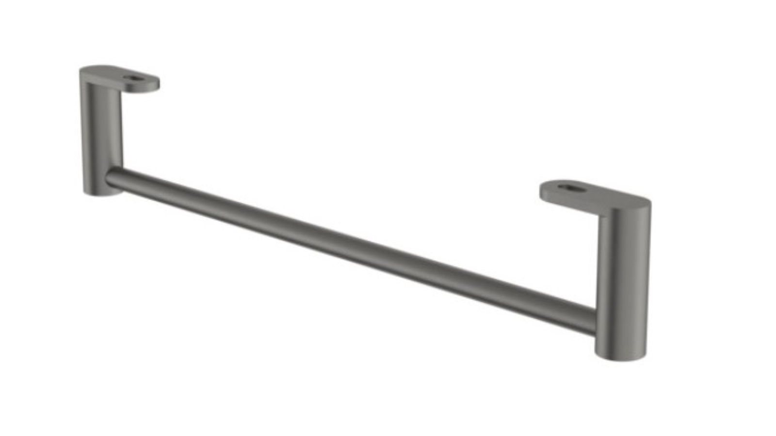 Caroma Liano II Hand Wall Basin Integrated Towel Rail - Gunmetal 