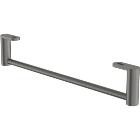 Caroma Liano II Hand Wall Basin Integrated Towel Rail - Gunmetal
