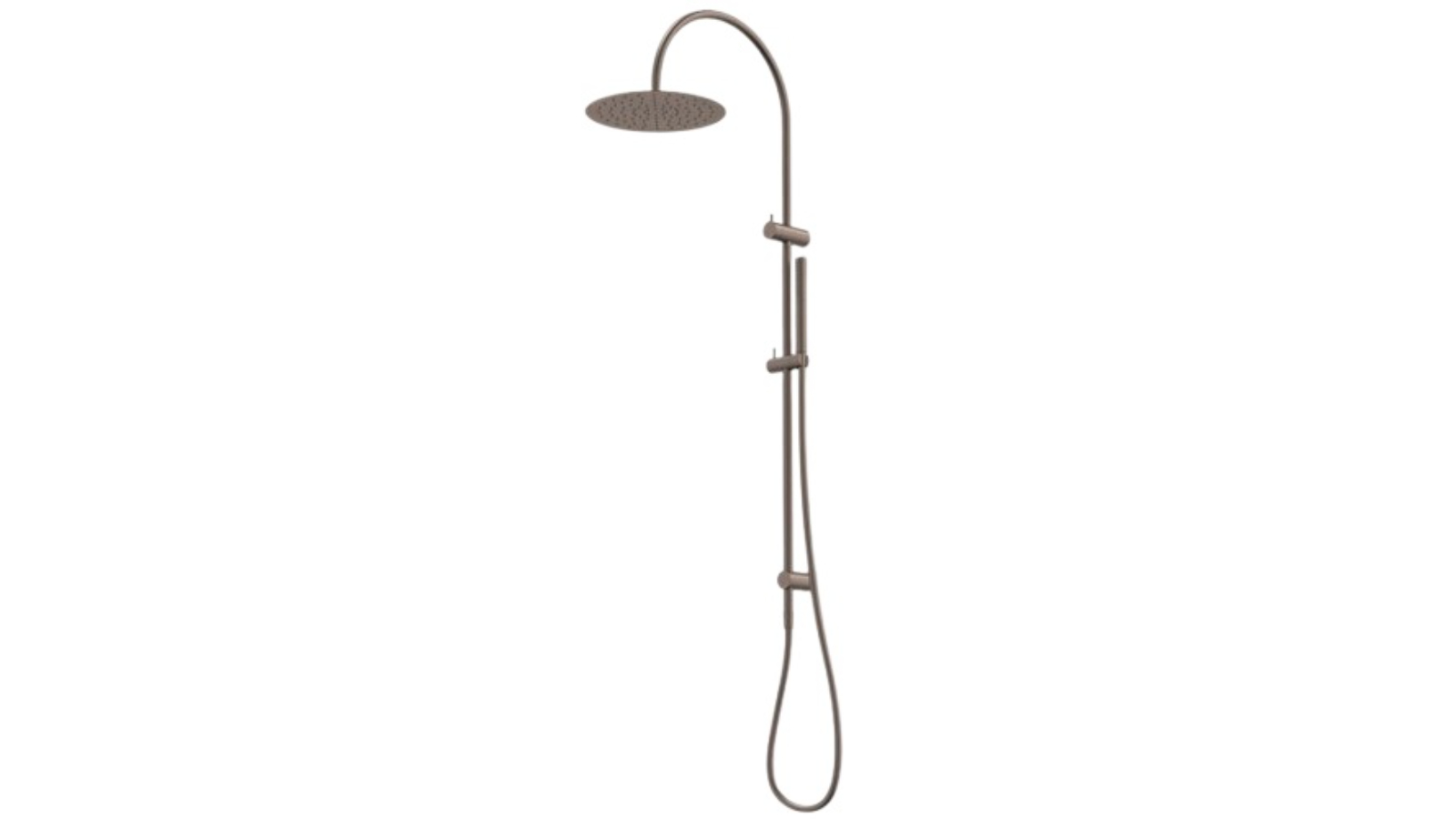 Caroma Liano II Rail Shower with Overhead - Brushed Bronze