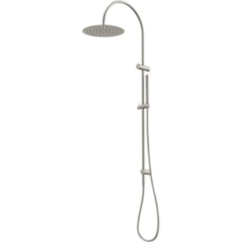 Caroma Liano II Rail Shower with Overhead - Brushed Nickel
