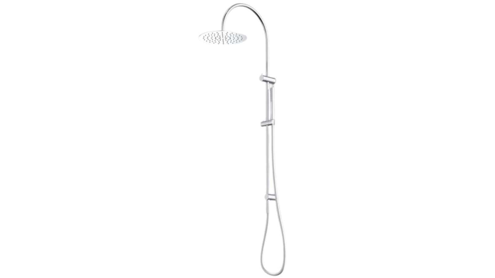 Caroma Liano II Rail Shower with Overhead - Chrome