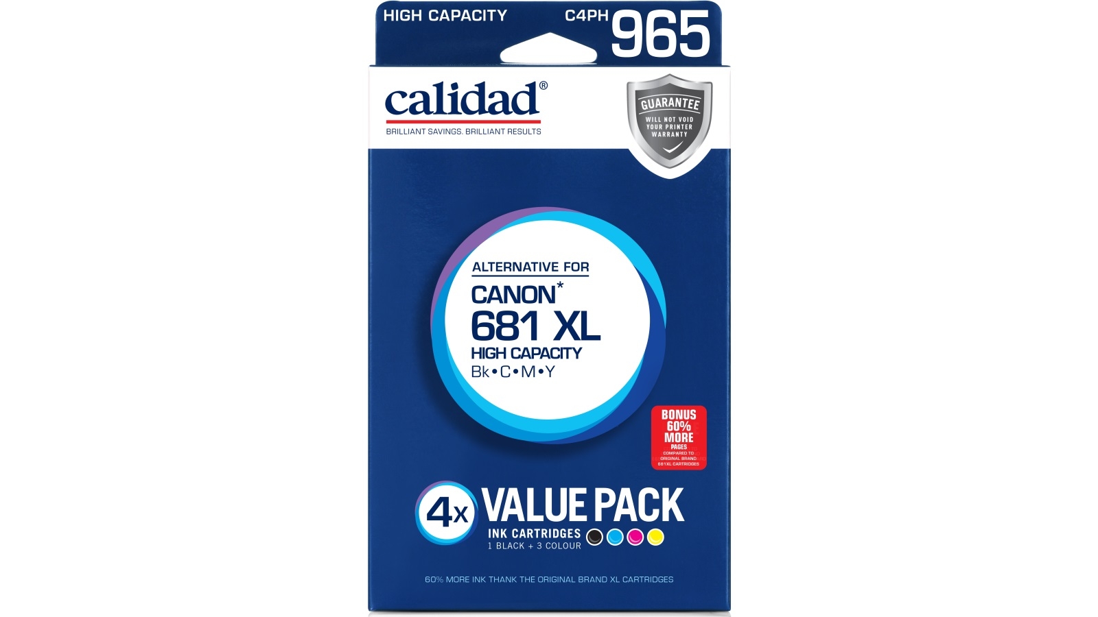 Calidad Canon CLI681 XL Value Pack Ink Cartridge Harvey Norman