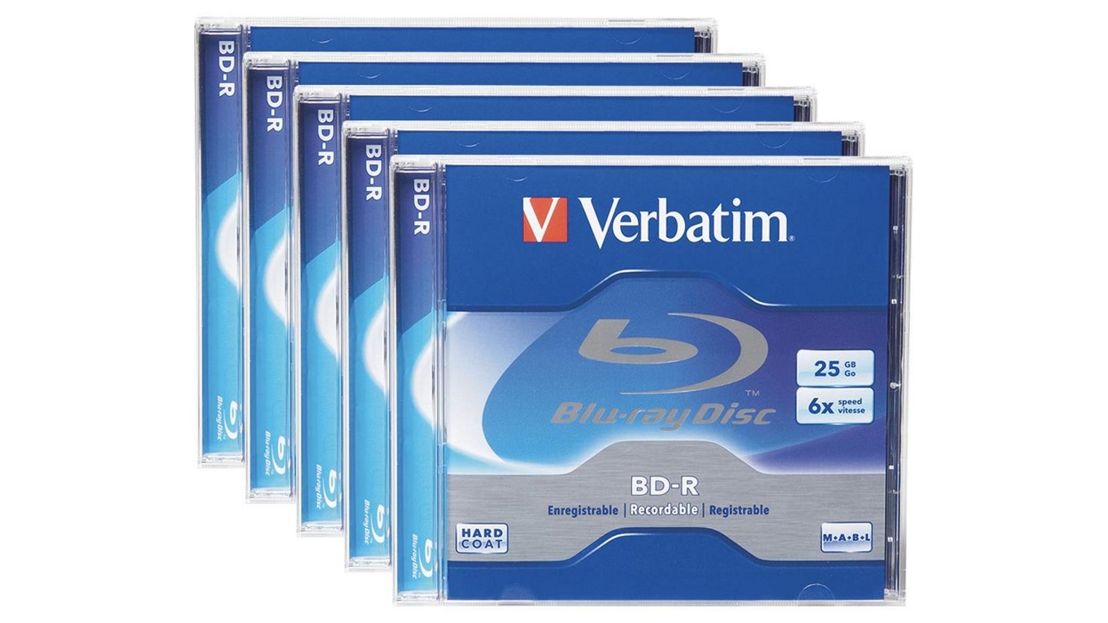 Verbatim 5-Pack BD-R 25GB 6 Speed Blank Disc