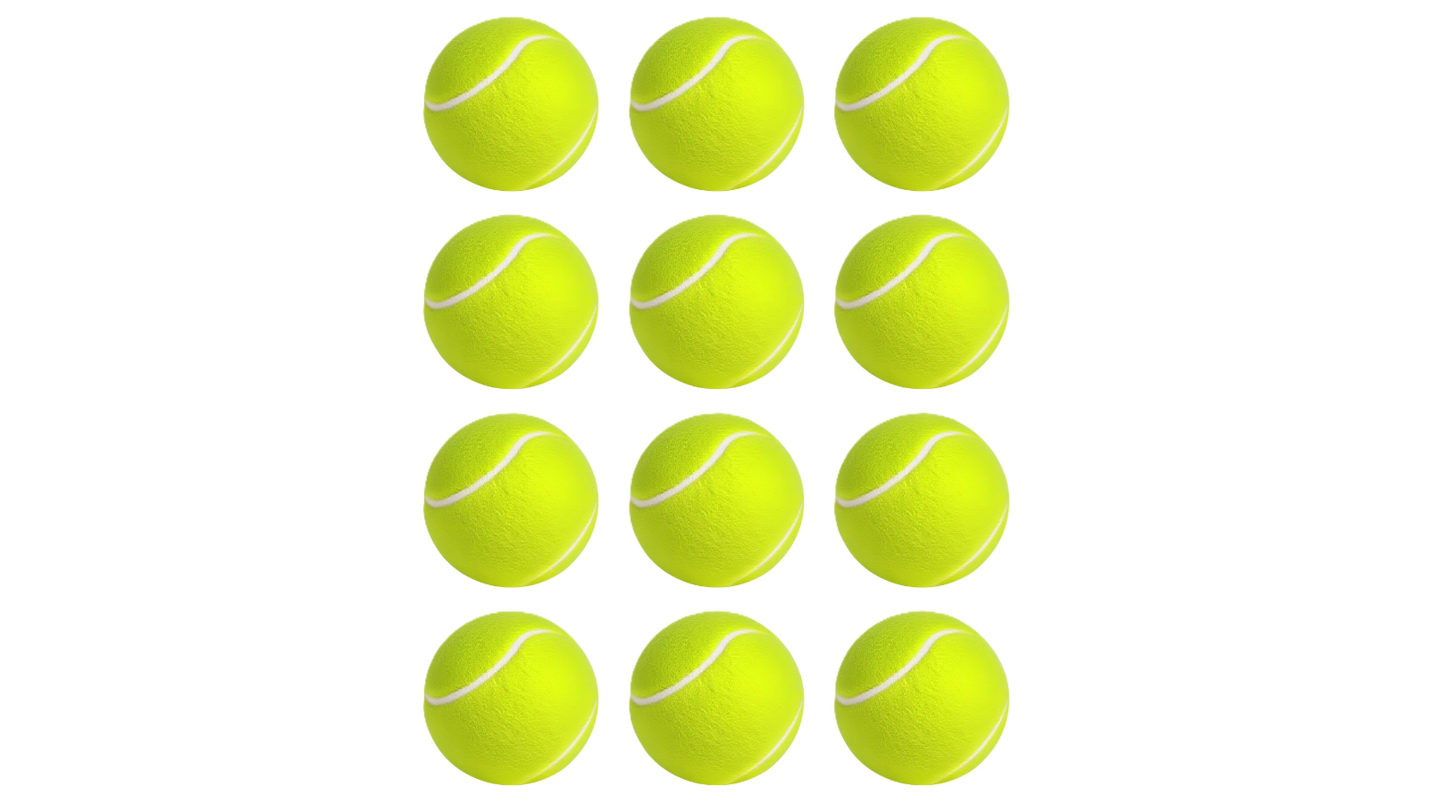 Advwin Pack of 12 Pet Tennis Ball