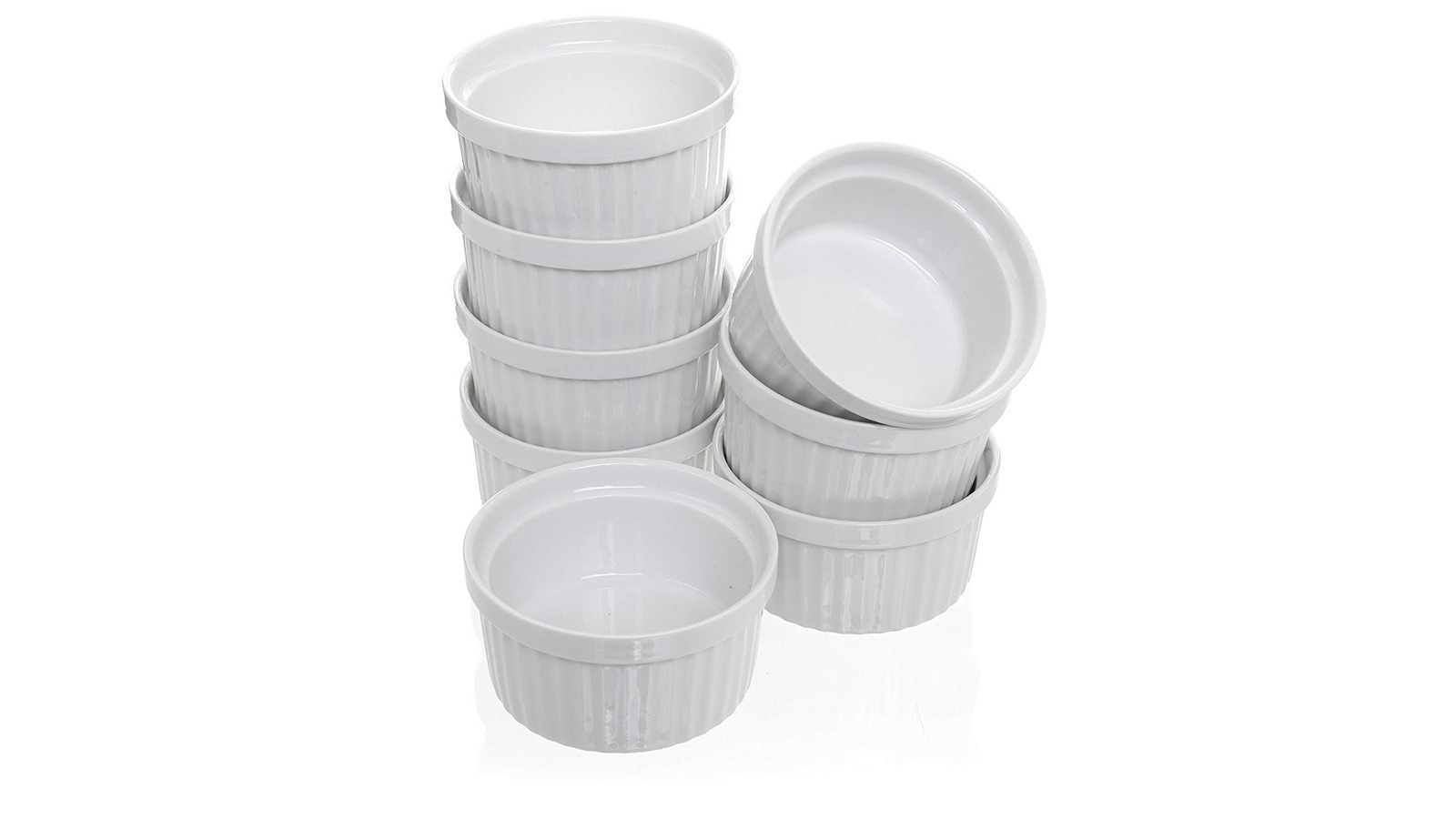 Trenton White Porcelain Ramekin Dish - Pack of 8