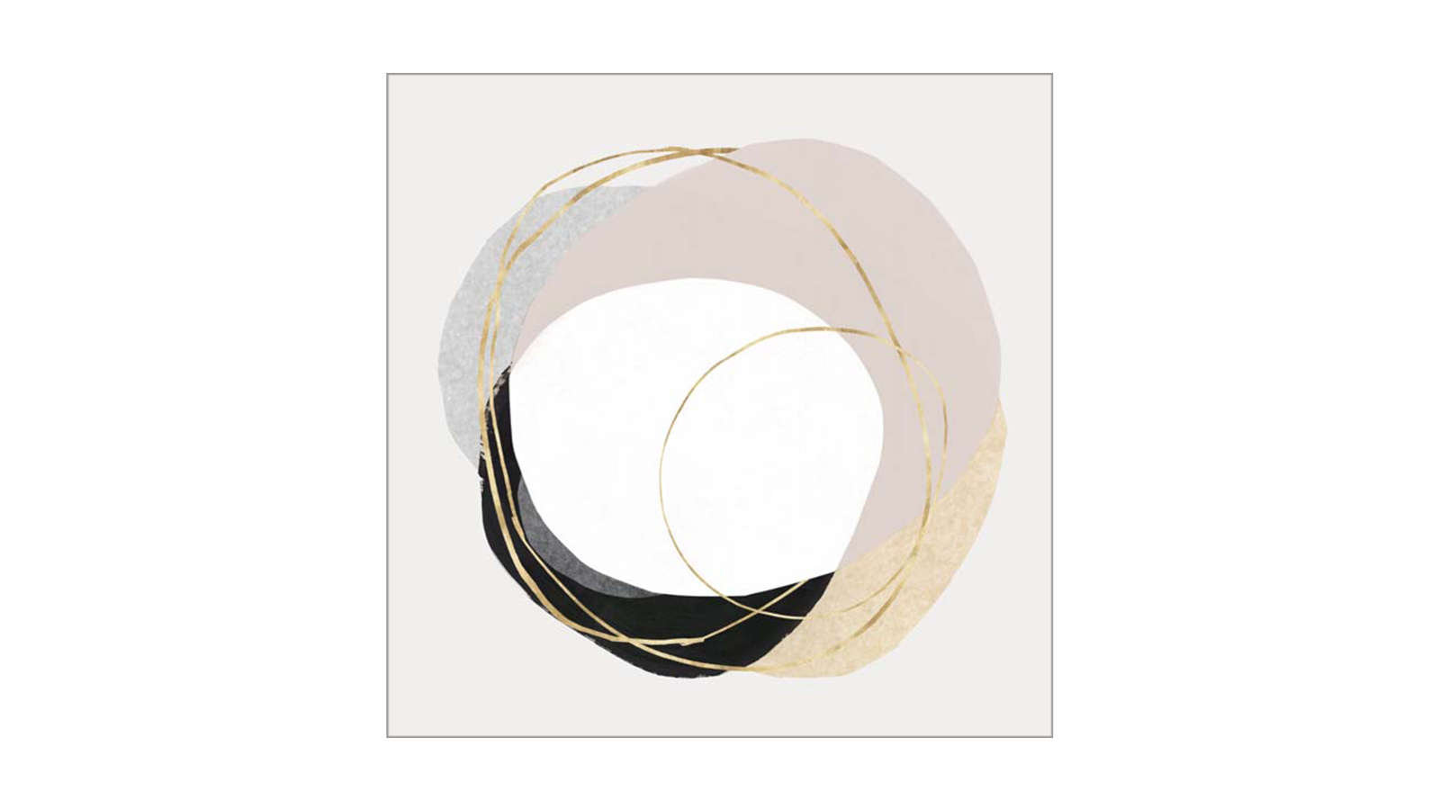La Grolla Ring of Gold II Unframed Canvas Wall Art - 84 x 84cm