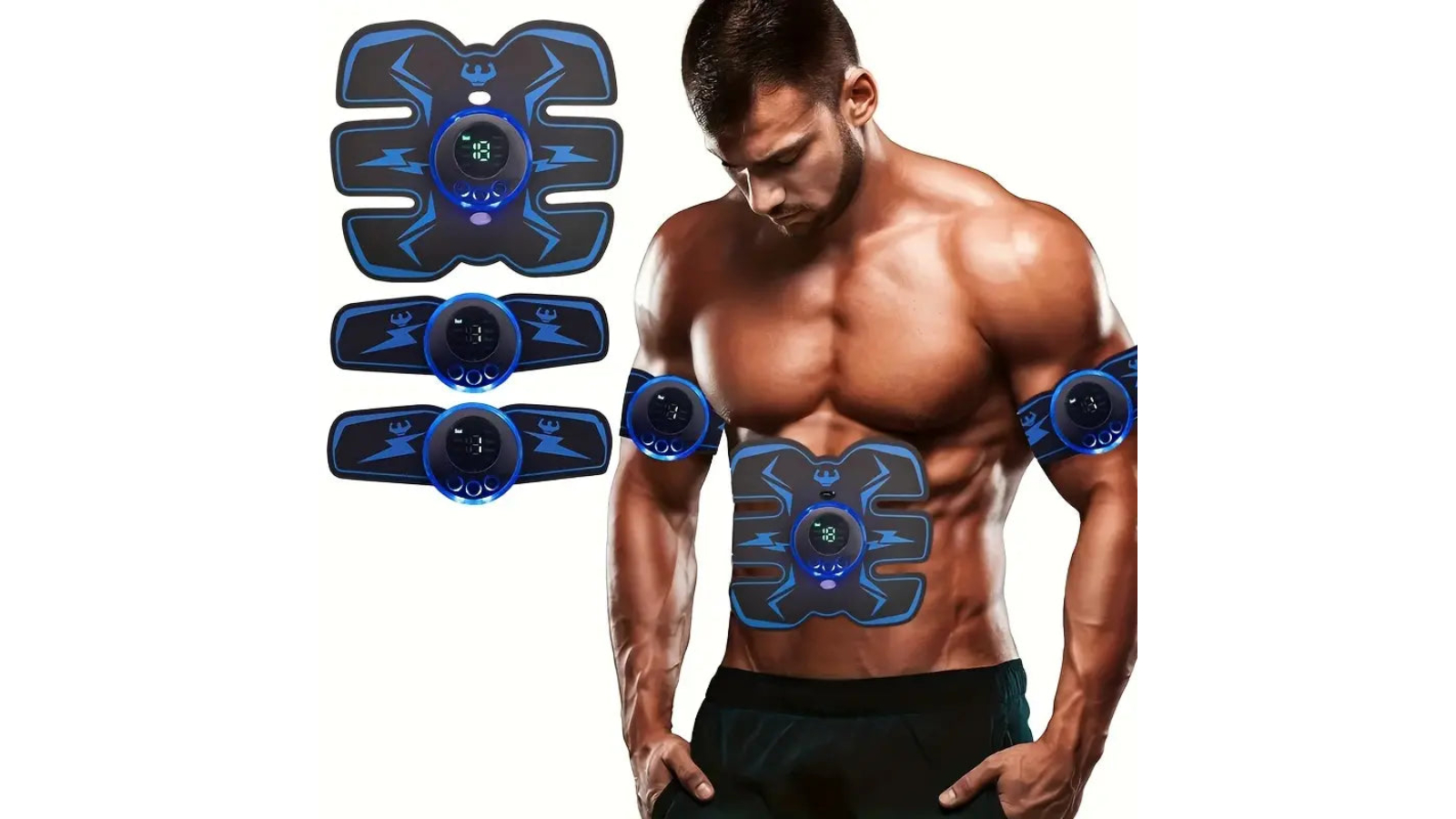 TM Rechargeable Abdominal Muscle Toner and Body EMS Massager | Harvey ...